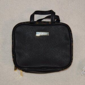 Versace parfums travel makeup case, zippered compartment makeup brush bag
